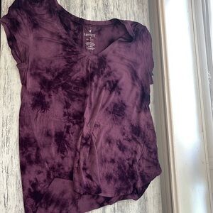 Purple tie dye American Eagle soft and sexy tshirt